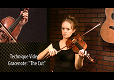 Scottish Grace Note Tutorial – “The Cut”