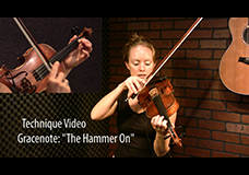 Scottish Grace Note Tutorial – “The Hammer On”