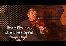Playing Irish Fiddle Tunes up to Speed